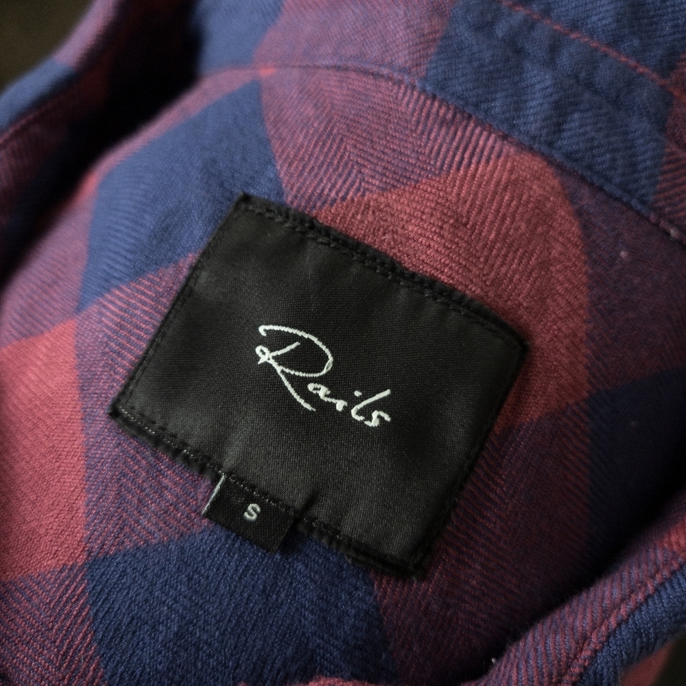 Rails Dylan Plaid Button-Up In Rouge Dusk Check - image 7